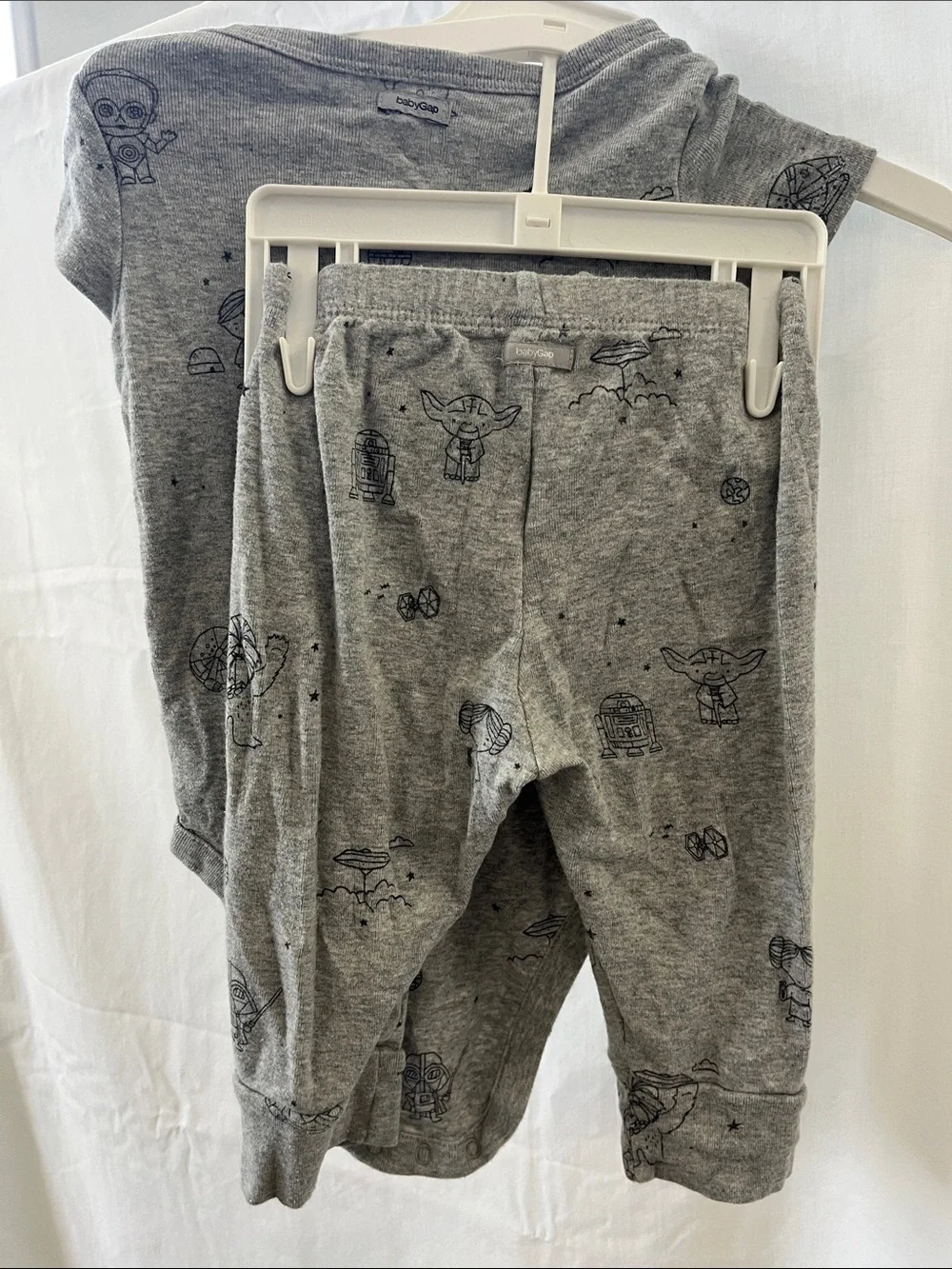 GAP Gray Star Wars Baby Sleep Tee